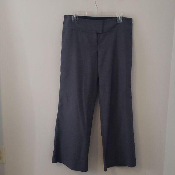 Drew Fit Wide Leg Heather Blue Trouser by The Limited women's sz 12 - Picture 1 of 6